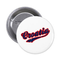 La Croatie Badge Avec Épingle