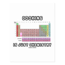 La cuisine est juste chimie (le Tableau périodique Cartes Postales