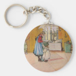 "La cuisine" par la copie d'art de Carl Larsson Porte-clefs