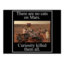 La curiosité Rover de la NASA et aucuns chats sur  Cartes Postales