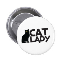 la dame de chat avec le jaune furtif de chat noir  badge
