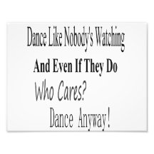 La danse aiment personne qui observe photo sur toile