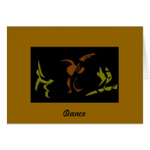 La danse comme là est aucune demain carte de vœux