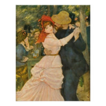 La danse de Pierre-Auguste Renoir chez Bougival (1 Cartons D'invitation