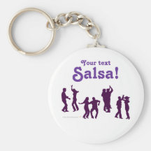 La danse de Salsa pose des silhouettes faites sur  Porte-clef