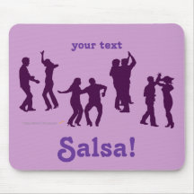 La danse de Salsa pose des silhouettes faites sur  Tapis De Souris