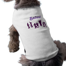 La danse de Salsa pose des silhouettes faites sur  Tee-shirts Pour Chien
