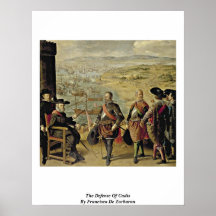 La défense de Cadix par Francisco De Zurbaran Posters