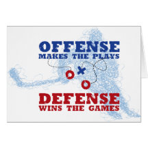 La défense d'offense carte de vœux