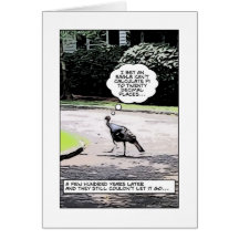 la dinde est futée carte de vœux