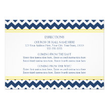 La direction de mariage carde la chaux bleue Chevr Invitation Personnalisée