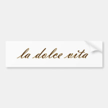 La Dolce Vita Autocollants Pour Voiture