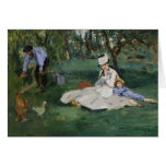 La famille de Monet dans leur jardin - Édouard Man cartes
