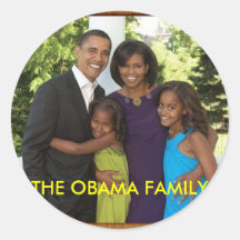 LA FAMILLE D'OBAMA AUTOCOLLANTS