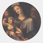 La famille sainte avec jeune St John Autocollants