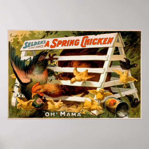 La farce drôle de Selden, un jeu de poulet de ress Affiche