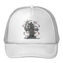 La faucheuse attend casquettes de camionneur