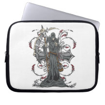 La faucheuse attend la douille d'ordinateur portab trousses pour ordinateur portable