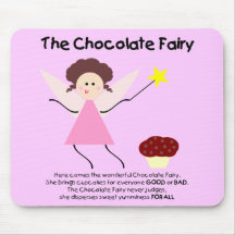 La fée de chocolat tapis de souris