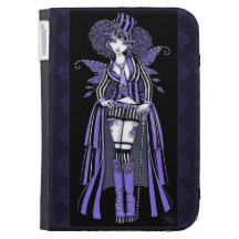 La fée de Steampunk de lavande de Fiona allument l Coque Clavier Kindle