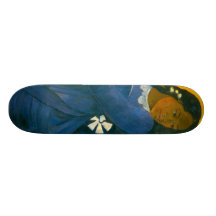 La femme de Paul Gauguin avec une mangue (1892) Skateboards Personnalisés