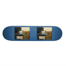 La femme de Vermeer dans le bleu lisant une lettre Planches À Roulettes