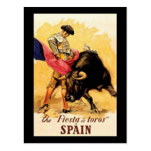 La fiesta De Toros In Espagne Carte Postale