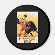 La fiesta De Toros In Espagne Magnets Pour Réfrigérateur
