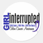 La fille a interrompu 1 cancer du colon adhésifs ronds