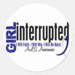 La fille a interrompu 1 SAL Autocollants