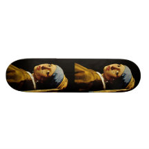 La fille avec un turban/fille avec la boucle d'ore skateboards