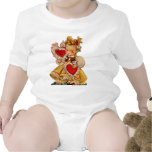 La fille vintage de la maman de coeurs t-shirts