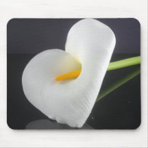 La flèche du cupidon au coeur Mousepad du lis Tapis De Souris