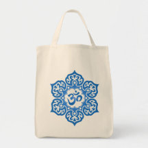 La fleur de Lotus OM conçoivent - le bleu Sac
