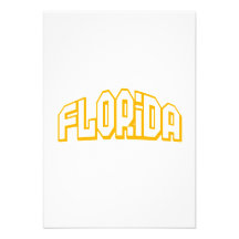 La Floride orange Invitations