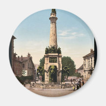 La fontaine des éléphants, vintag de Chambéry, Fra Aimants Pour Réfrigérateur