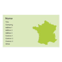 La France - affaires Modèles De Cartes De Visite
