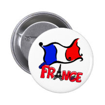La France avec des produits de drapeau Badges Avec Agrafe