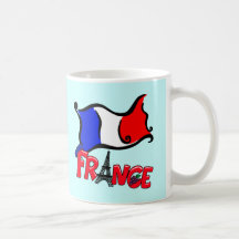 La France avec des produits de drapeau Mugs À Café