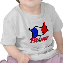 La France avec des produits de drapeau T-shirt