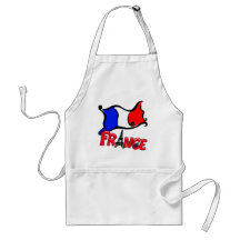 La France avec des produits de drapeau Tabliers