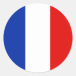 La France, France Autocollants Ronds