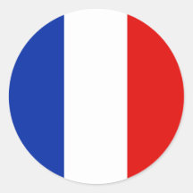 La France, France Autocollants Ronds