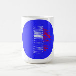 La France sur la tasse bleue de cercle