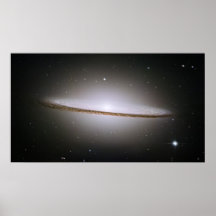 La galaxie majestueuse de sombrero (M104) Affiche