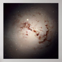 La galaxie poussiéreuse NGC 1316 Affiches