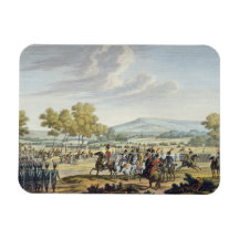 La garde impériale manoeuvrant en présence de magnets rectangulaire