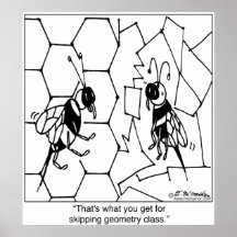 La géométrie d'abeille affiches
