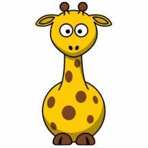 La girafe repérée drôle de bande dessinée badine l photo en relief