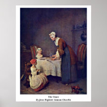 La grâce par Jean-Baptiste Simeon Chardin Affiche